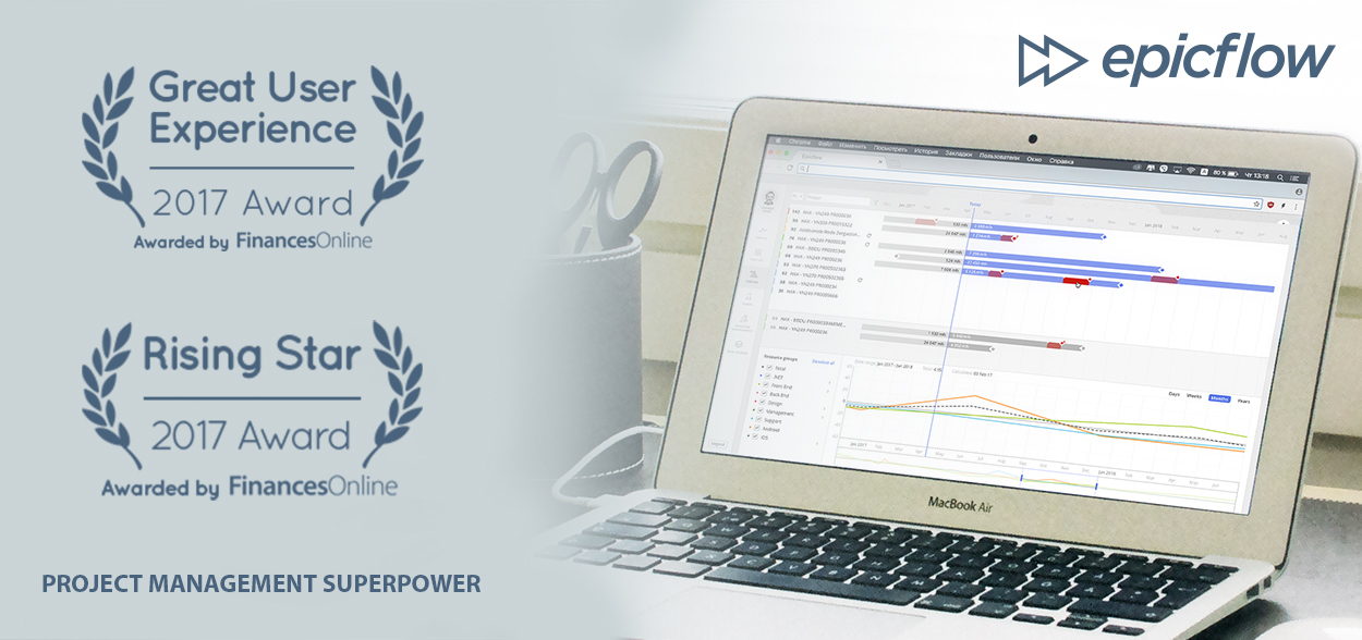 epicflow wins 2017 customer awards for project management software project management superpower