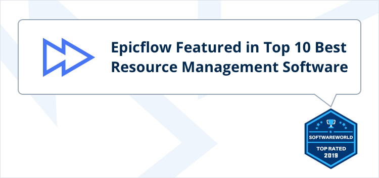 epicflow featured in list of 2019 top resource management software