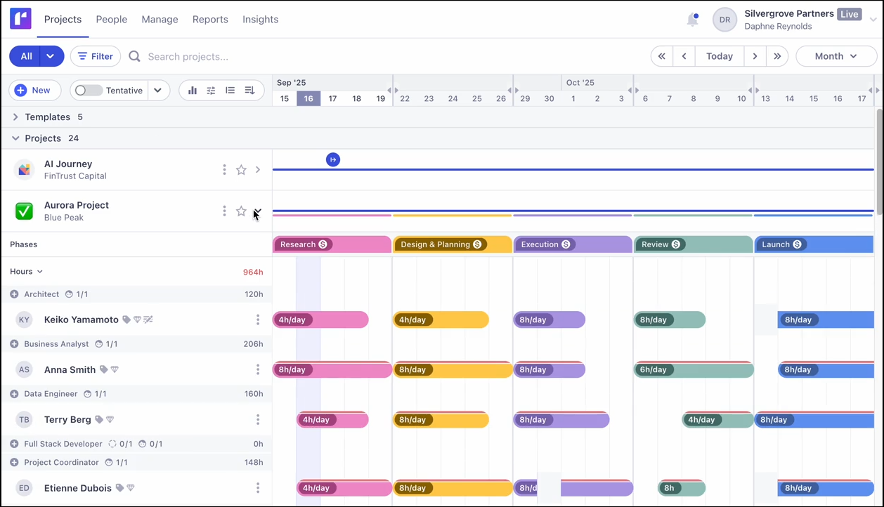 Runn interface.