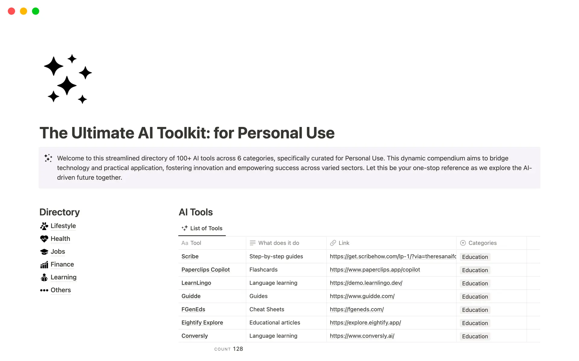 Notion AI screenhot